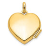 Gold Polished "Chase the Rainbow" Heart Lockets