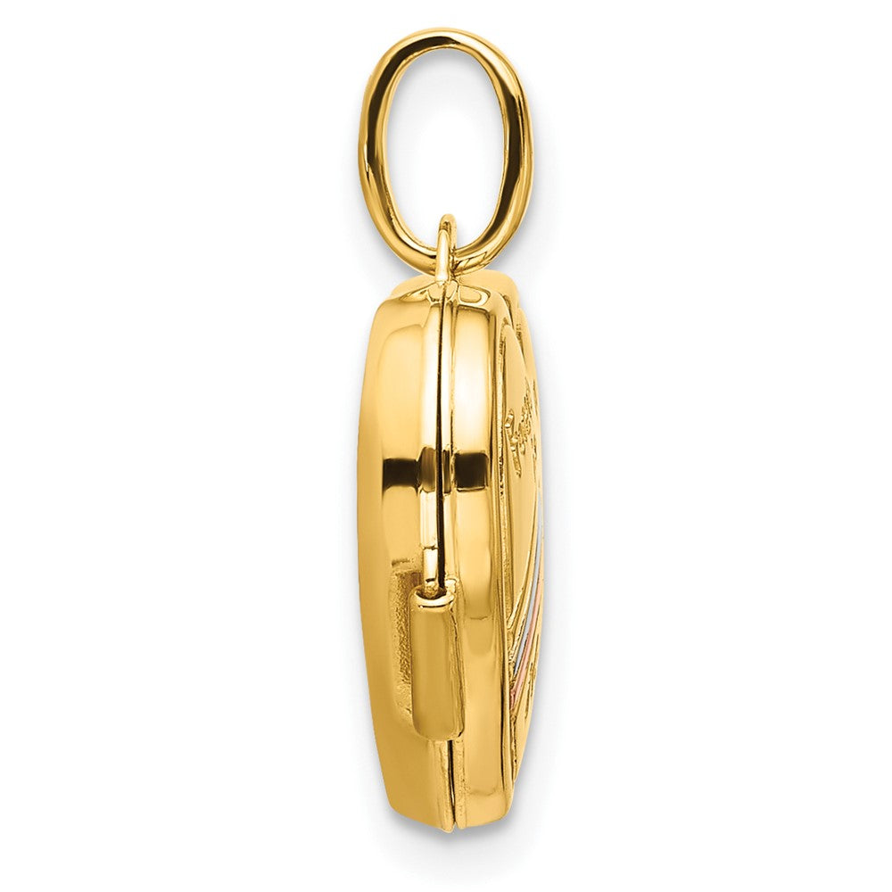 Gold Polished "Forever in my Heart" Lockets