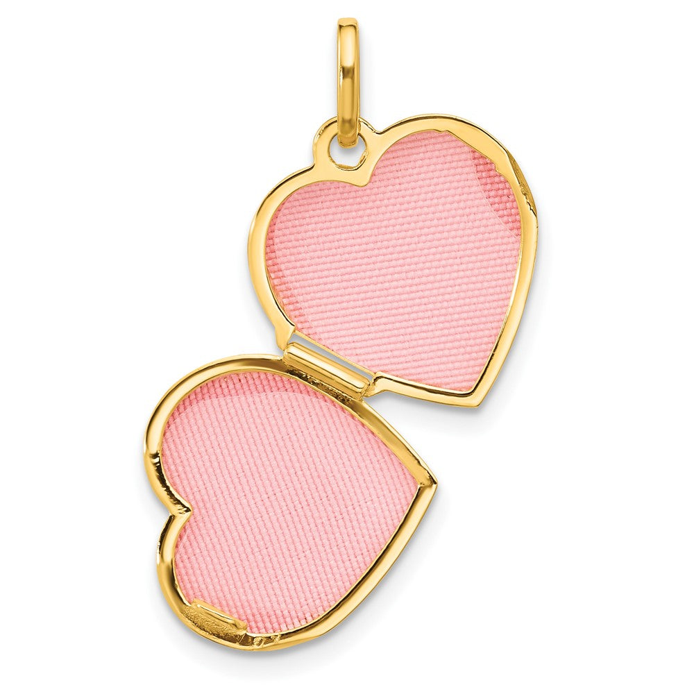 Gold Polished "Forever in my Heart" Lockets