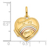 Gold Polished "Forever in my Heart" Lockets