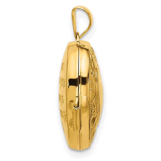 Gold Polished Heart Lockets