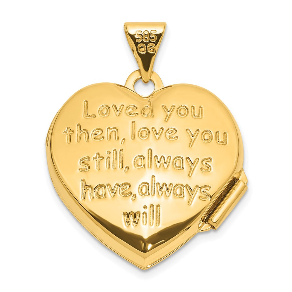 Gold Polished Heart Lockets