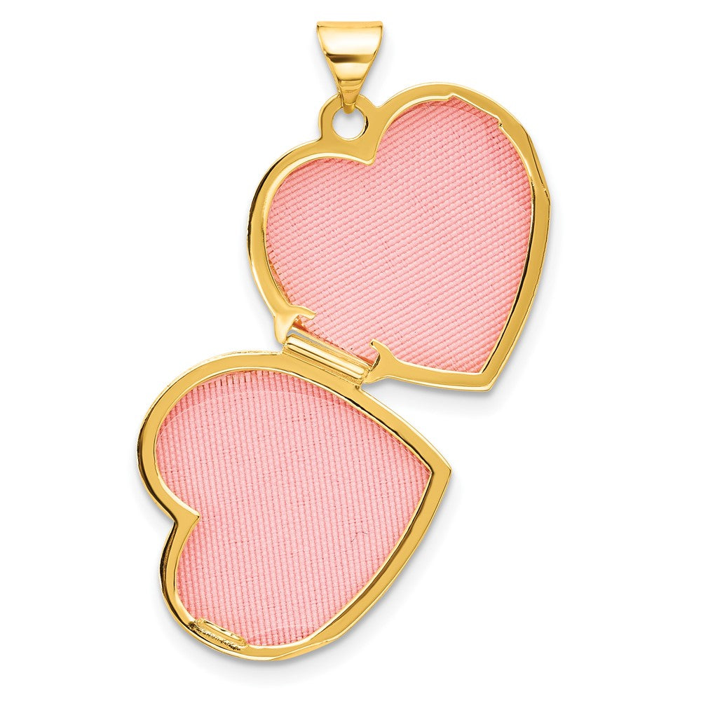 Gold Polished Heart Lockets