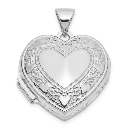 Gold Polished Heart Lockets