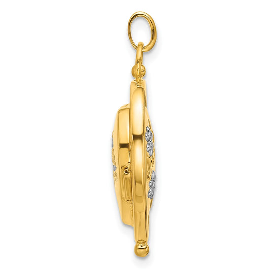 Gold Polished "Special Mom" Heart Lockets