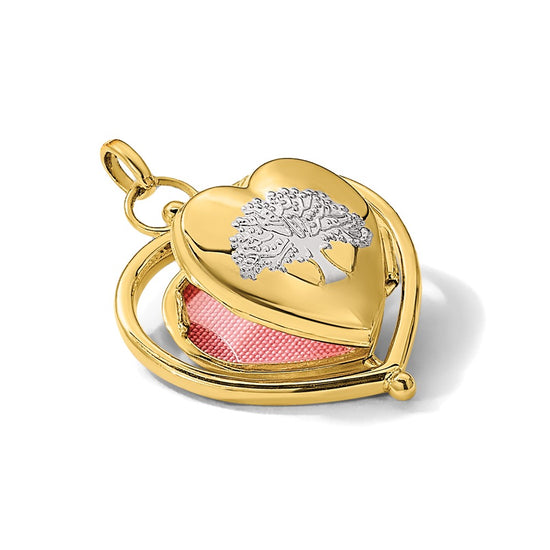 Gold Polished "Special Mom" Heart Lockets