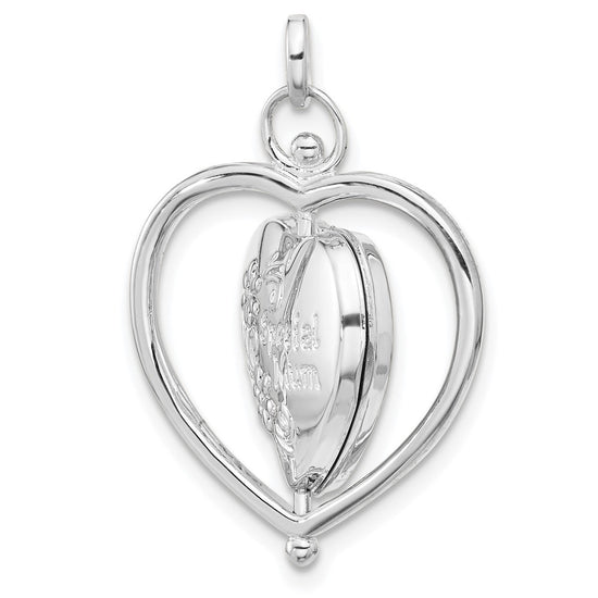 Gold Polished "Special Mom" Heart Lockets