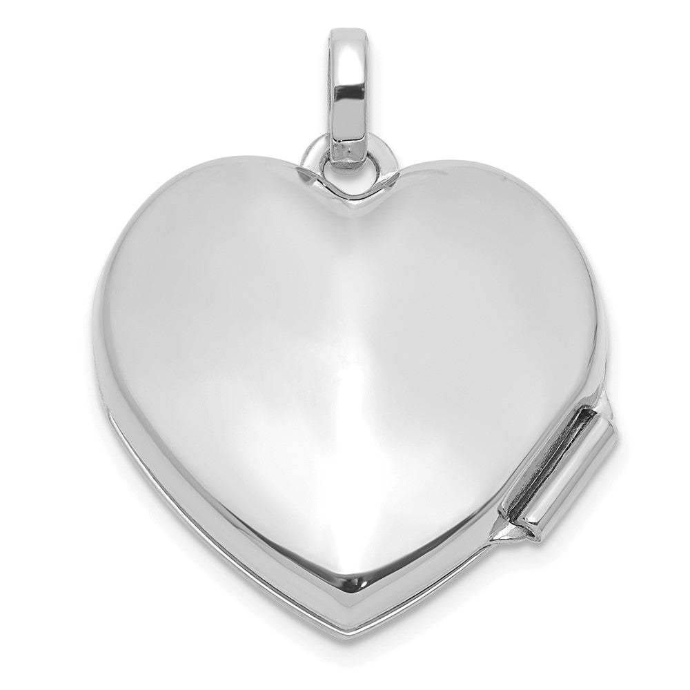 Gold Polished Diamond Heart Lockets
