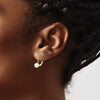 5-5.5 White Round FWC Pearl & Gemstone Leverback Earrings
