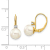 FWC Pearl & Diamond Leverback Earrings