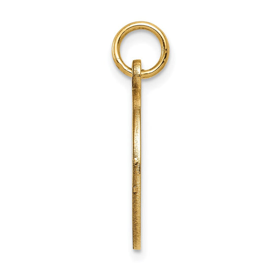 14k 16mm Round Non-enameled Medical Jewelry Pendant