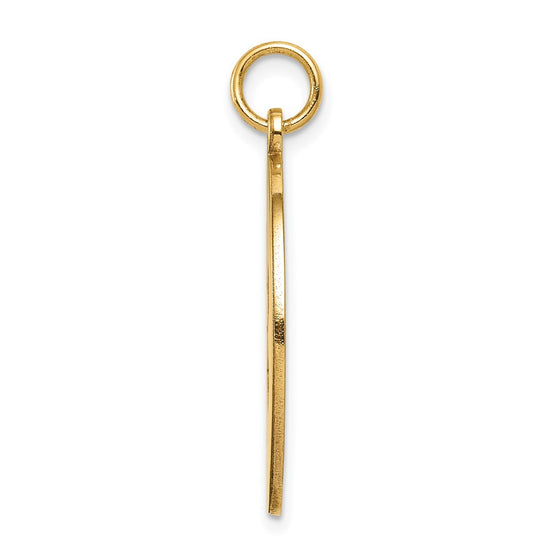 14k 22mm Round Non-enameled Medical Jewelry Pendant
