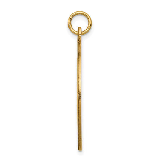 14k 25mm Round Non-enameled Medical Jewelry Pendant