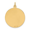 14k 25mm Round Non-enameled Medical Jewelry Pendant