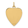 14k 19mm Heart-Shaped Red Enameled Medical Jewelry Pendant