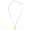 14k Plain .013 Gauge Heart Engravable Disc Necklace