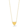 14k Plain .013 Gauge Heart Engravable 16.8x16.1mm Disc 18 inch Necklace