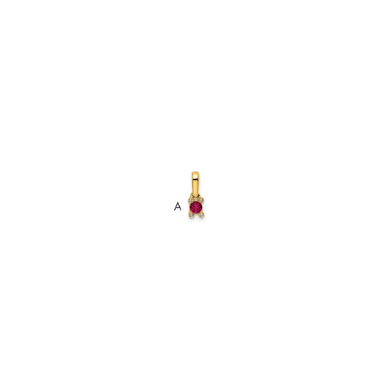 Family Jewelry Birthstone & Diamond Set Pendant