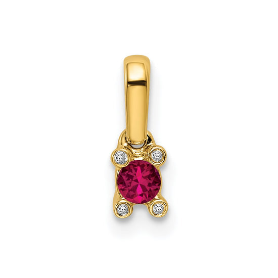 Family Jewelry Diamond Semi-Set Pendant