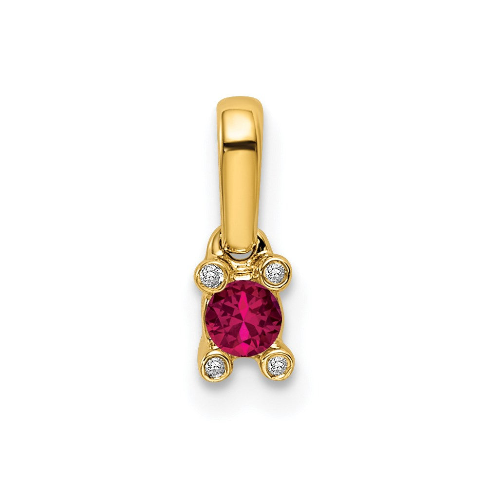 Family Jewelry Diamond Semi-Set Pendant