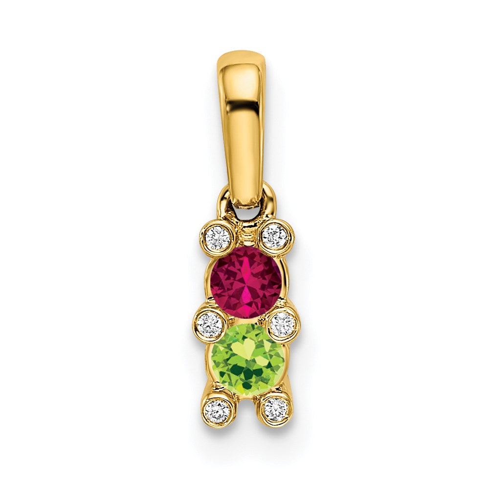 Family Jewelry Diamond Semi-Set Pendant