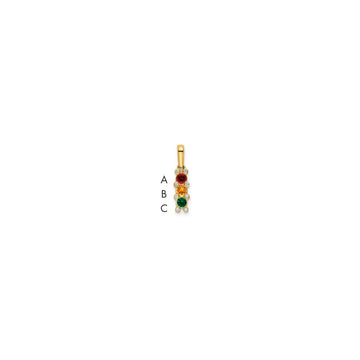 Family Jewelry Birthstone & Diamond Set Pendant