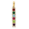 Family Jewelry Birthstone & Diamond Set Pendant