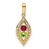Family Jewelry Birthstone & Diamond Set Pendant