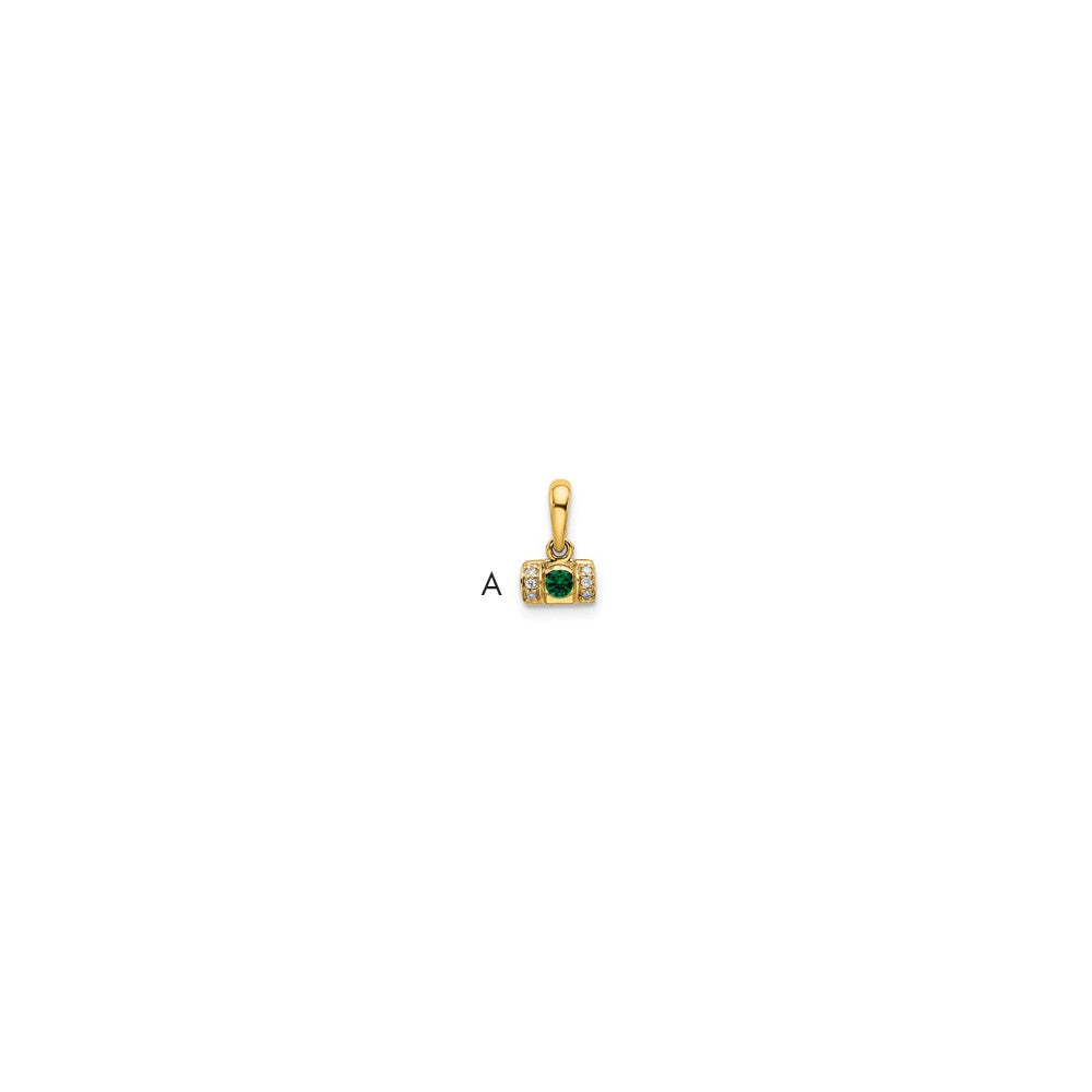Family Jewelry Diamond Semi-Set Pendant
