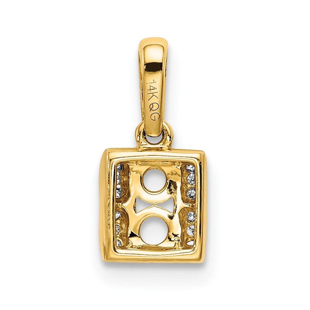 Family Jewelry Diamond Semi-Set Pendant