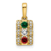 Family Jewelry Diamond Semi-Set Pendant