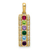 14K Family Jewelry Diamond Semi-Set Pendant