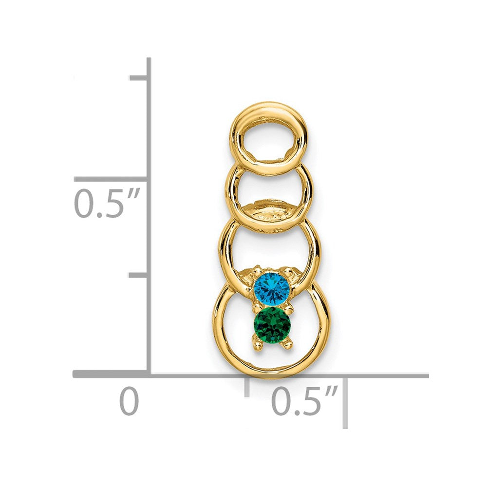 Family Pendant with Birthstones