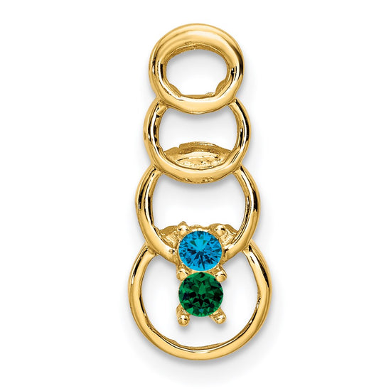 Family Pendant with Birthstones
