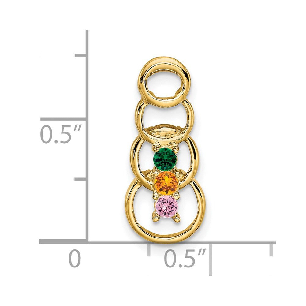 Family Pendant with Birthstones