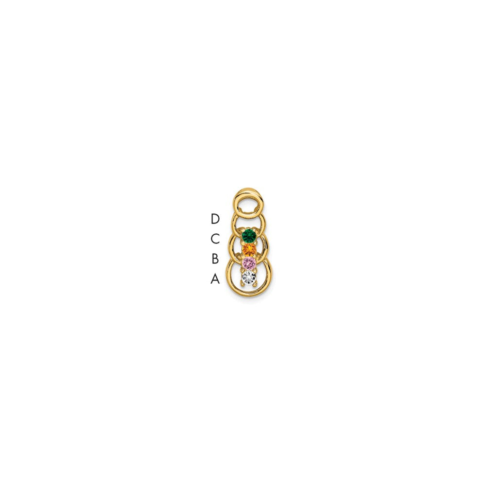 Family Pendant with Birthstones