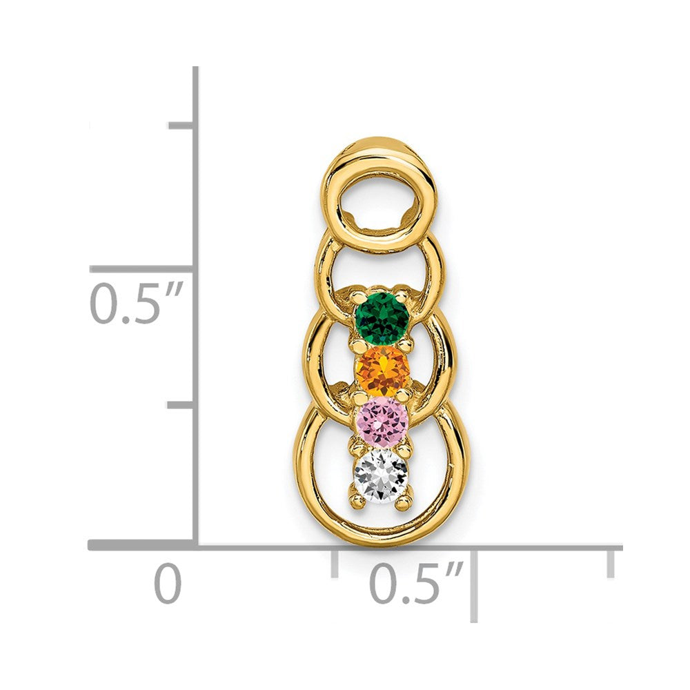 Family Pendant with Birthstones