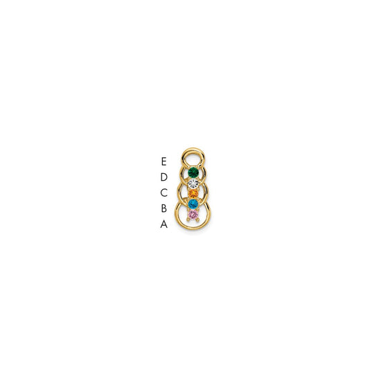 Family Pendant with Birthstones