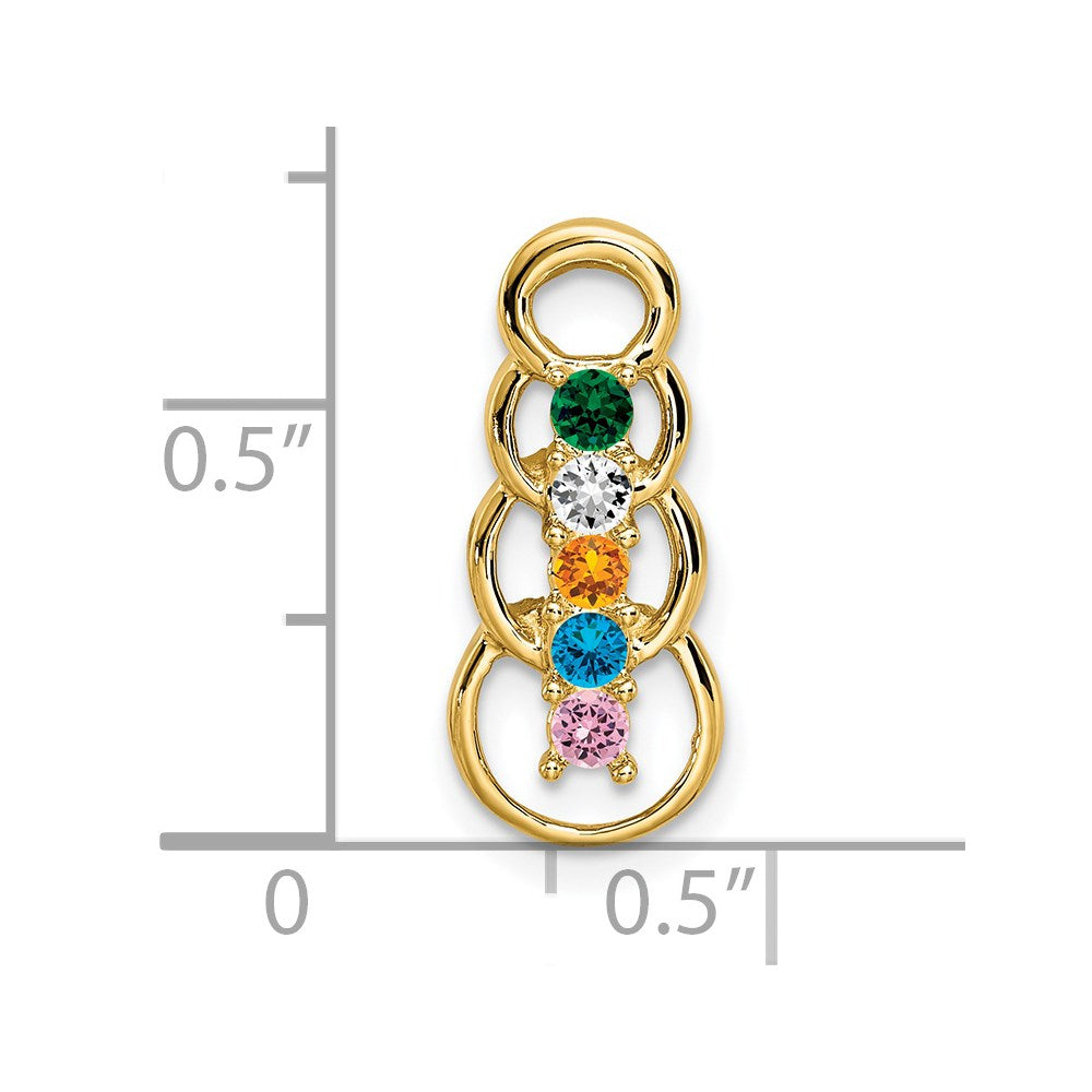 Family Pendant with Birthstones
