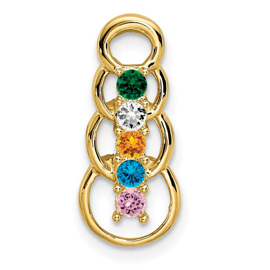 Family Pendant with Birthstones