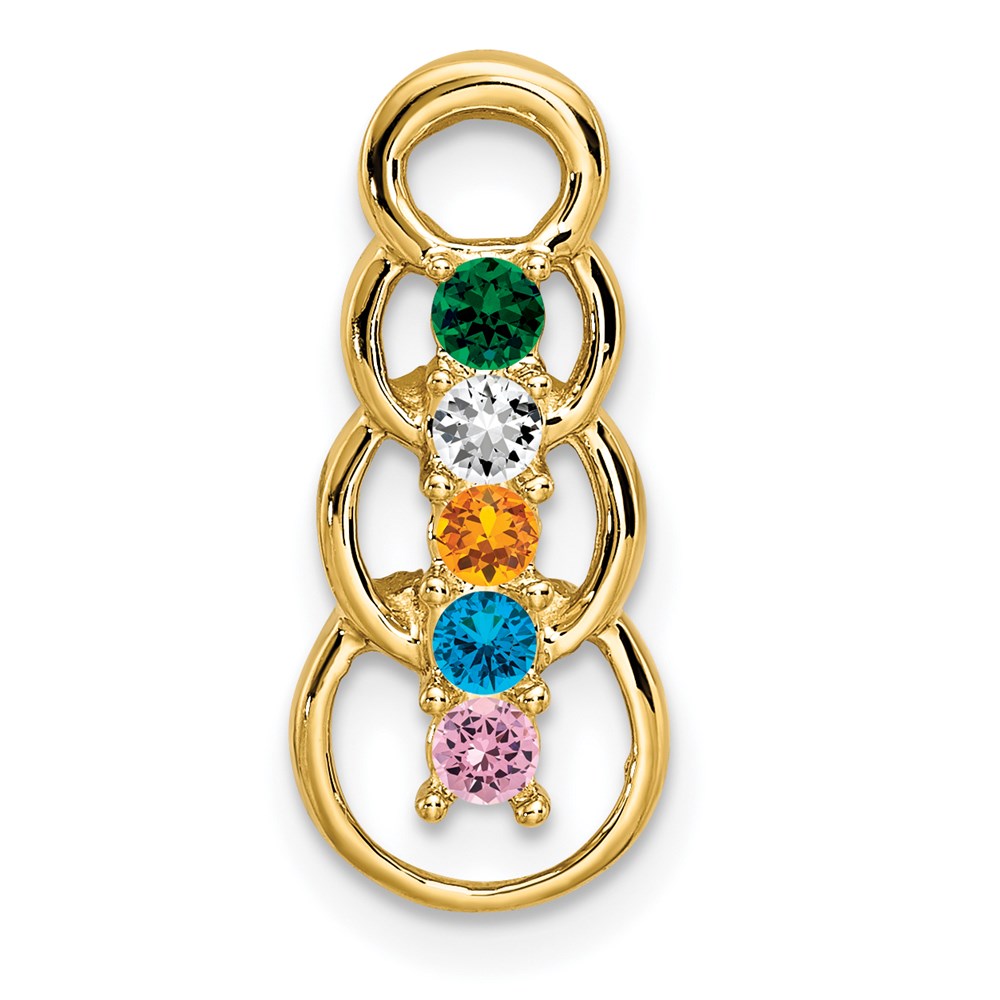 Family Pendant with Birthstones