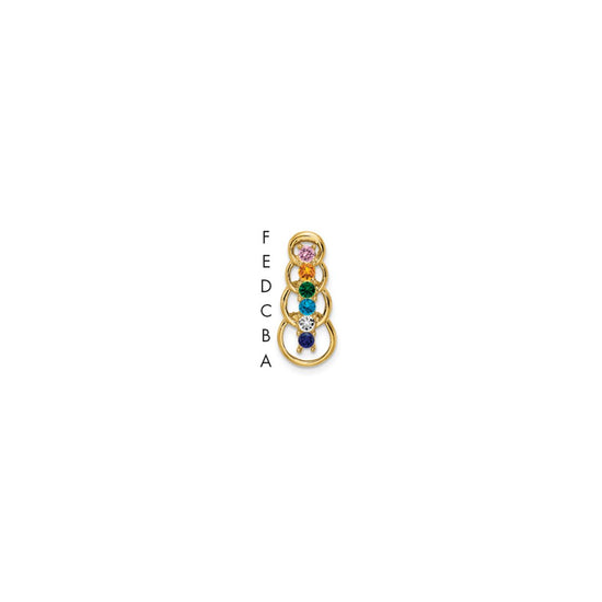 Family Pendant with Birthstones