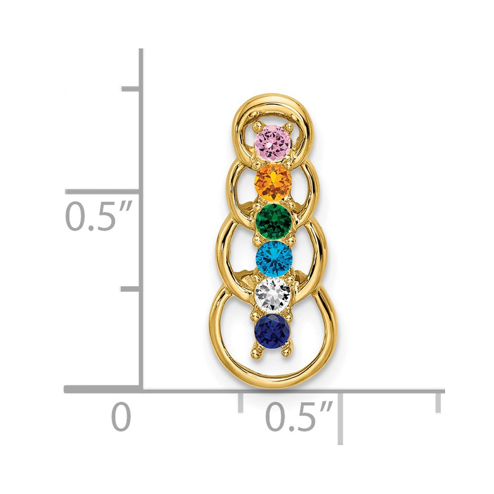 Family Pendant with Birthstones