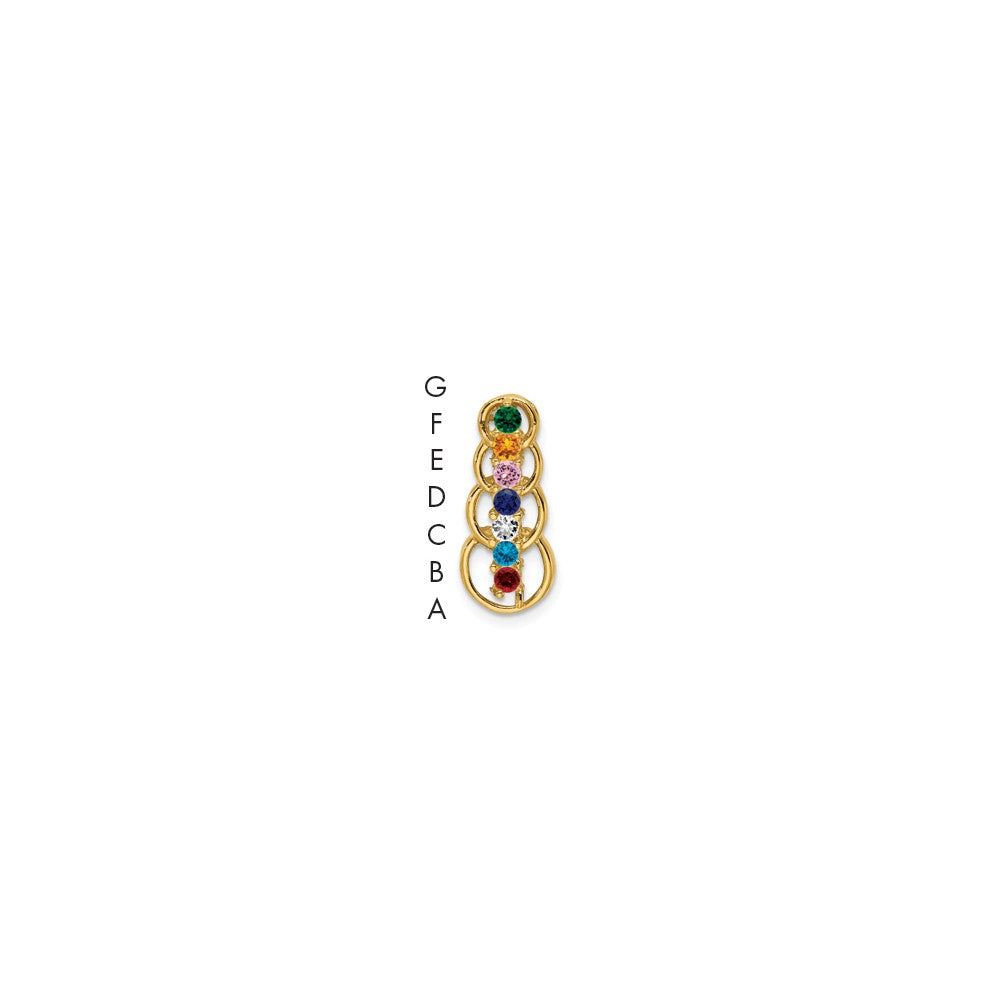 Family Pendant with Birthstones