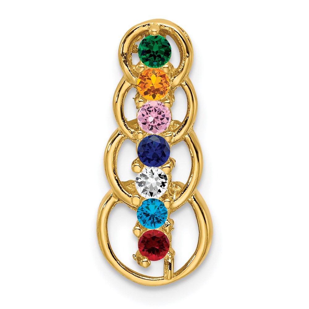 Family Pendant with Birthstones