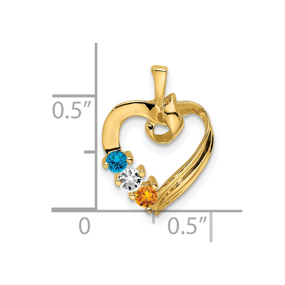 Family Pendant with Birthstones