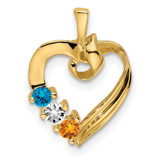 Family Pendant with Birthstones