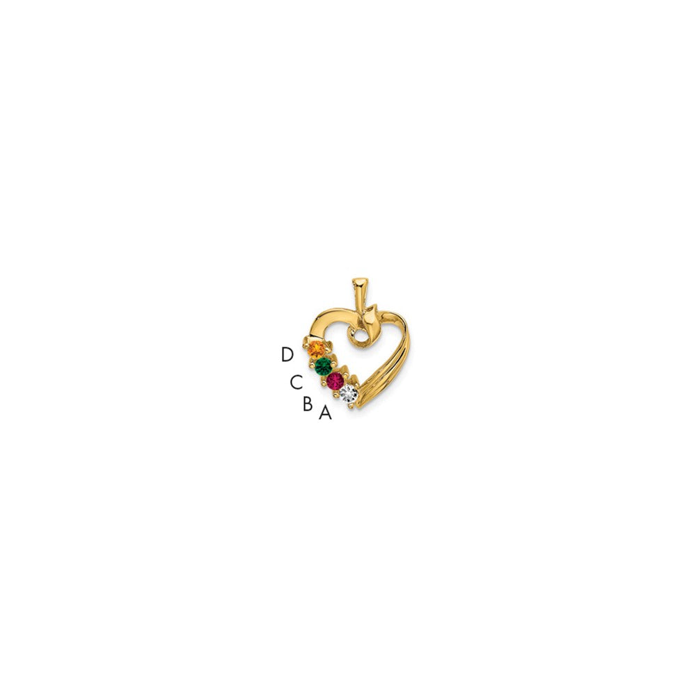 Family Pendant with Birthstones