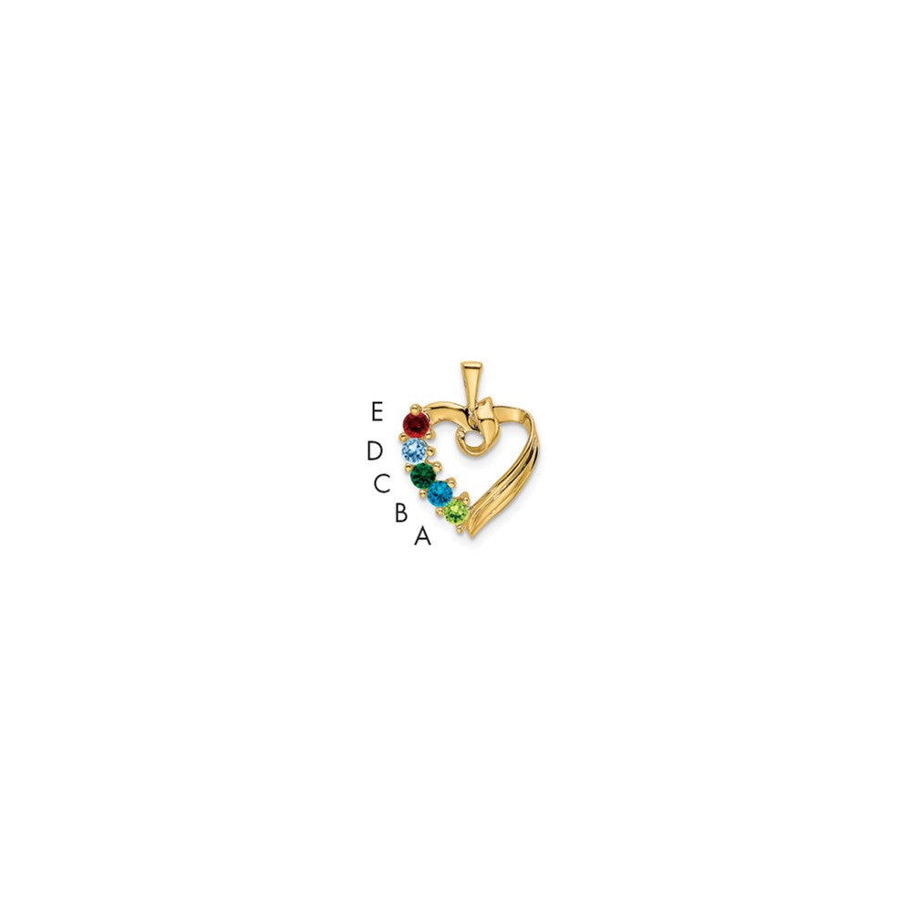 Family Pendant with Birthstones