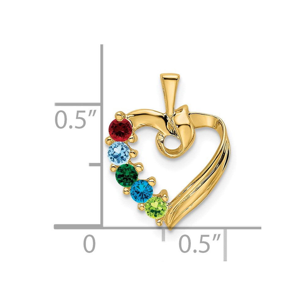 Family Pendant with Birthstones